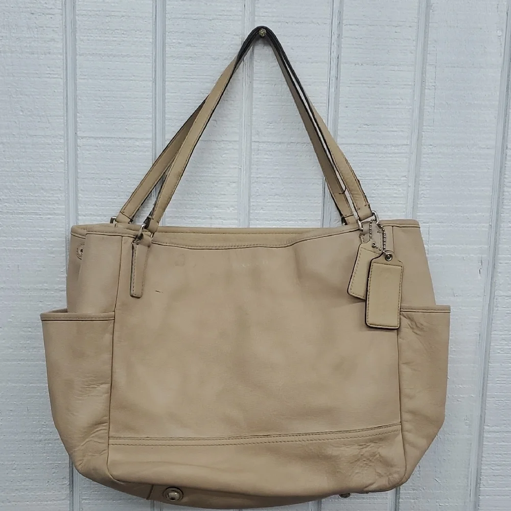 Coach Tan Diaper Bag
